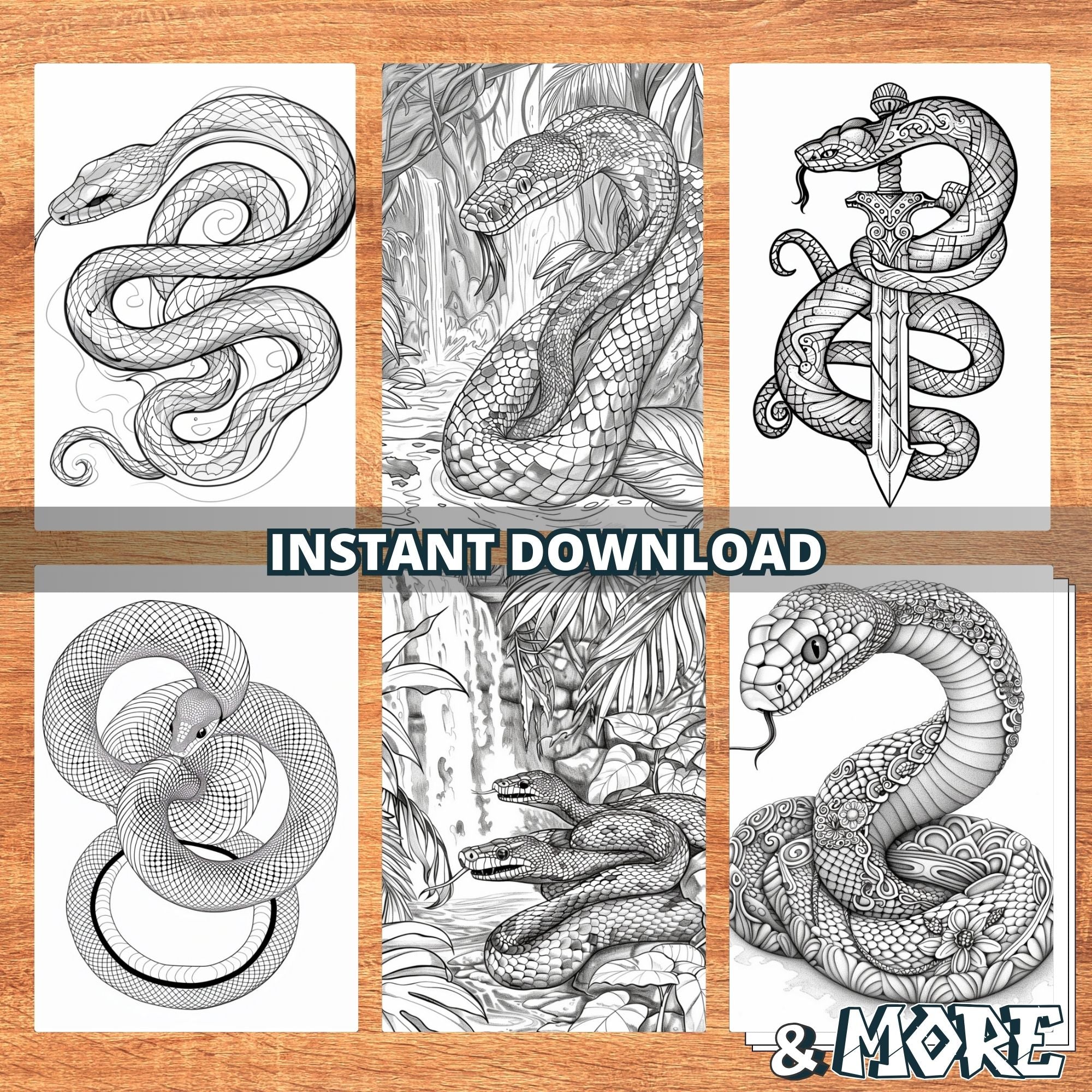 Ssensational Snakes Coloring Pages