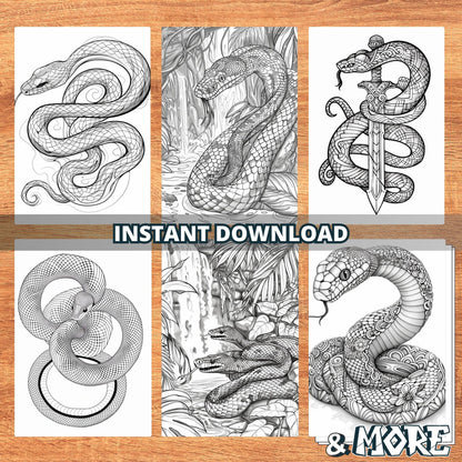 Coloriages de serpents sensationnels
