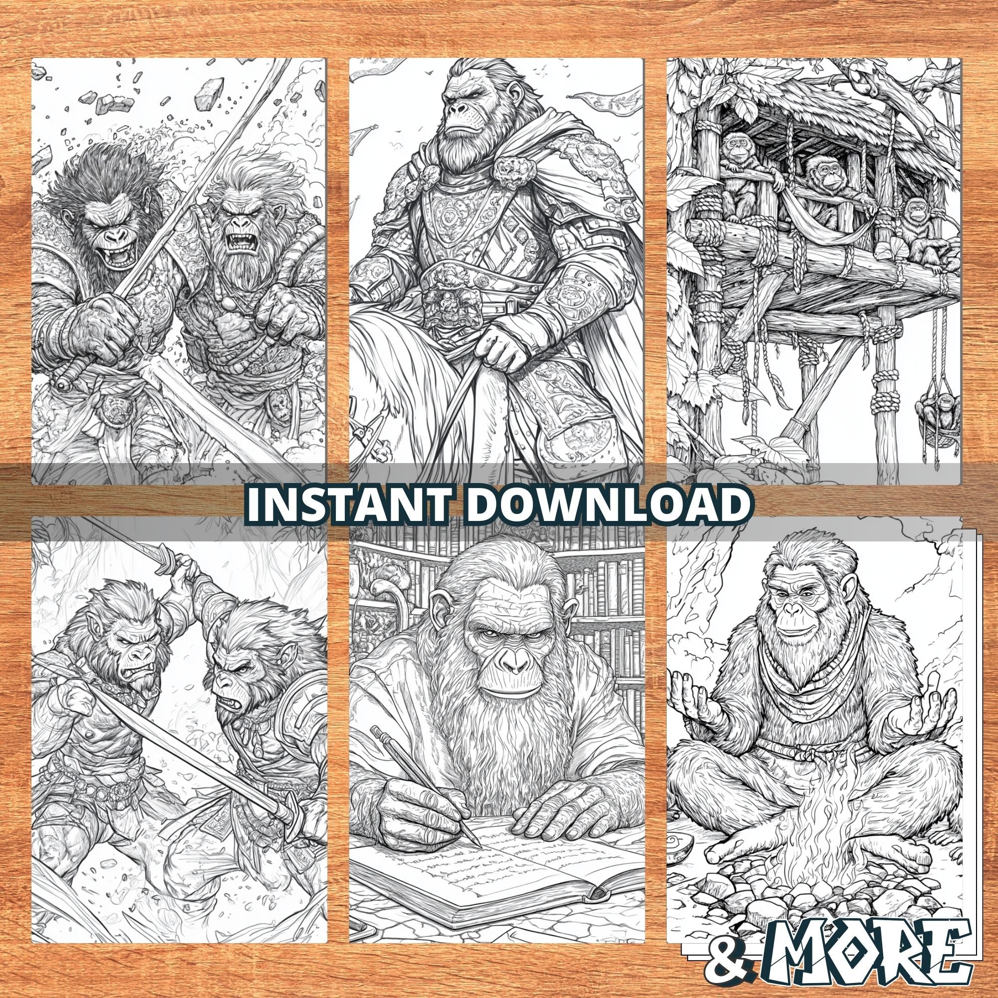 Ape Dynasty Coloring Pages