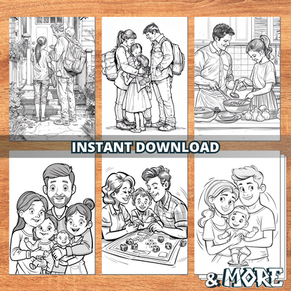 Family Love Coloring Pages