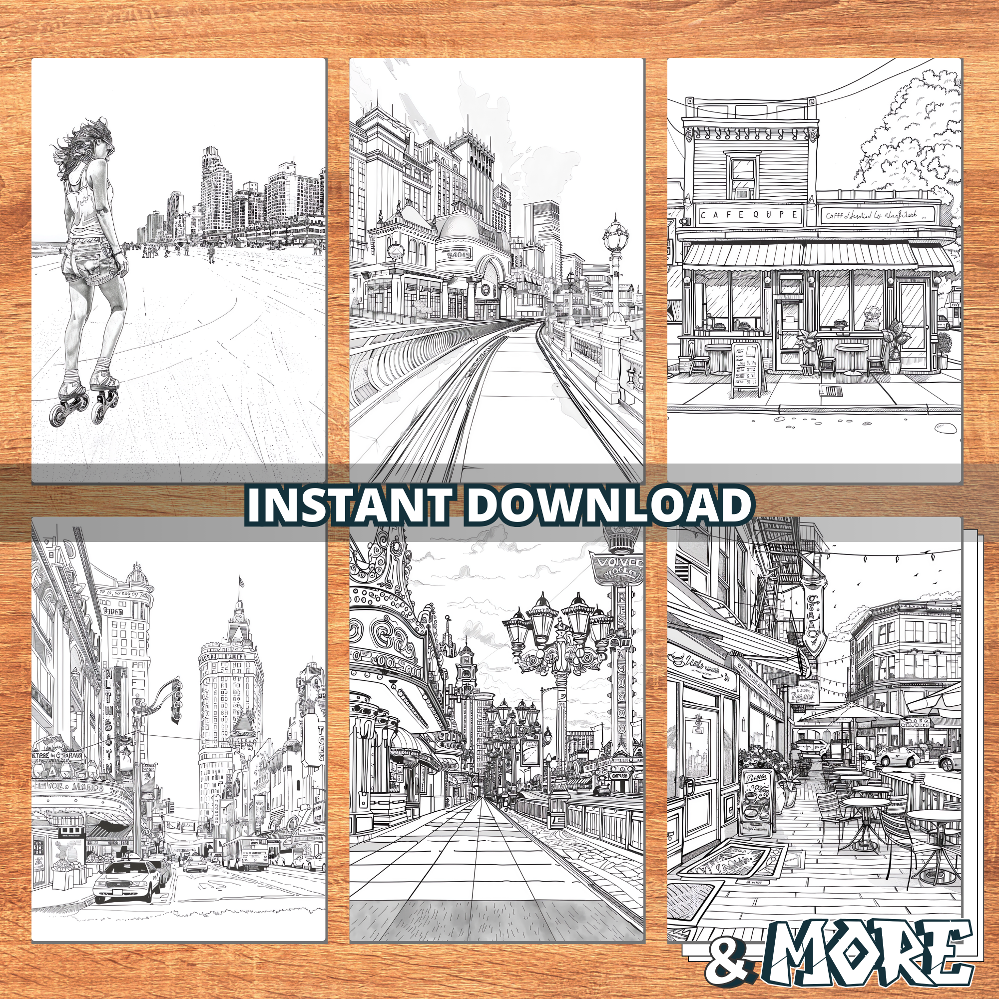 Cityscapes Coloring Pages