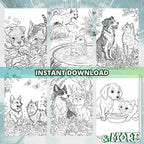 Puppies & Pussies Coloring Book Pages