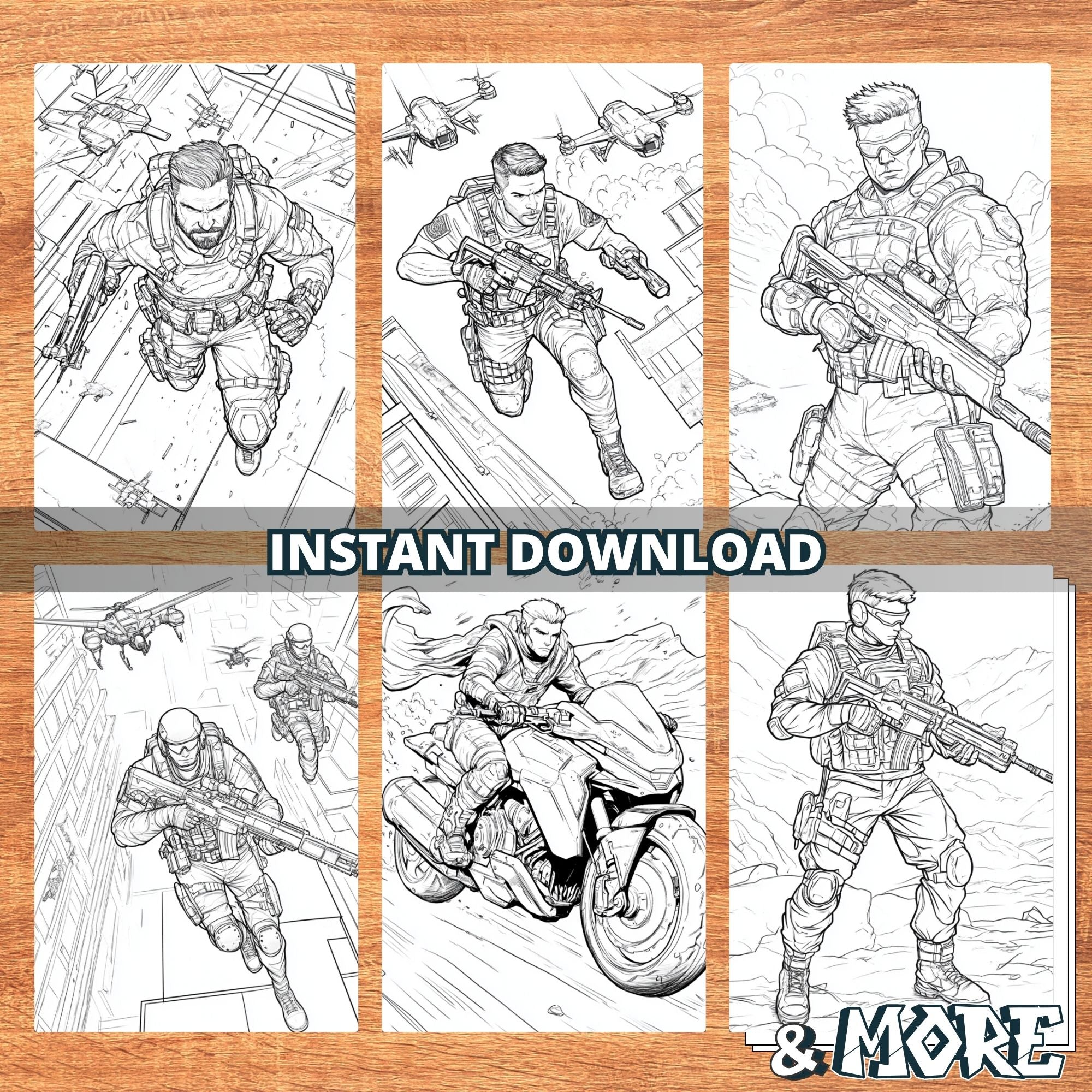 Commandos Guy Coloring Pages