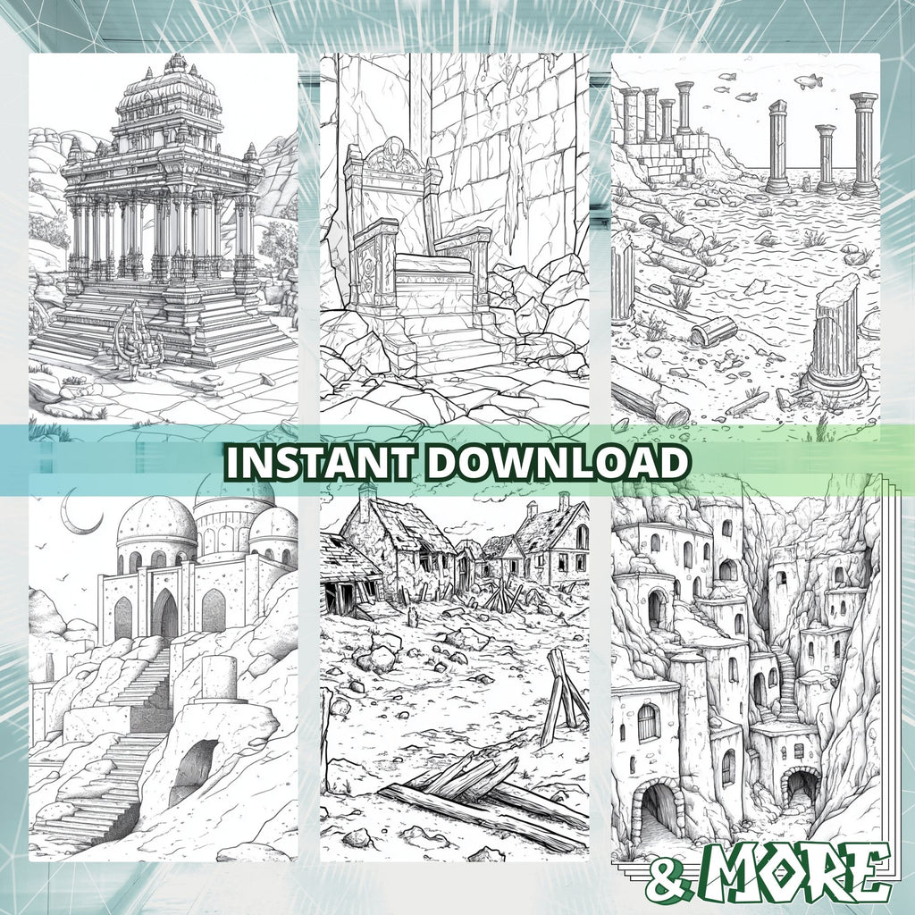 Hidden Empires Coloring Book Pages