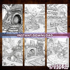 Hobbit's Home Secrets Coloring Pages