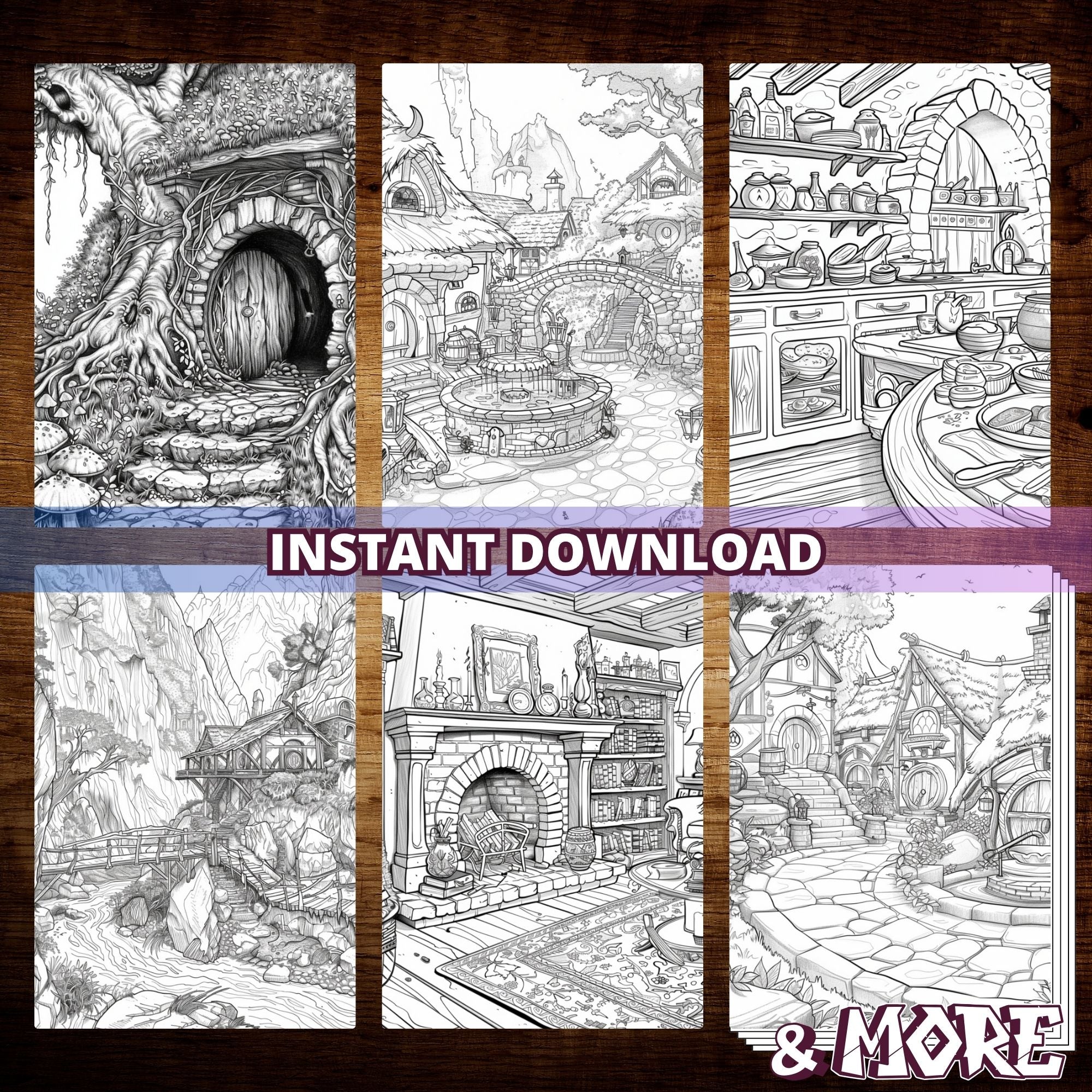 Hobbit's Home Secrets Coloring Pages