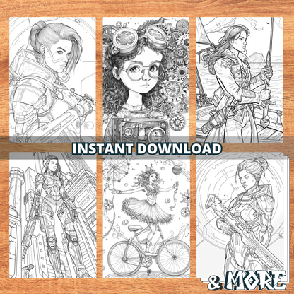 Girlie Heroes Coloring Pages