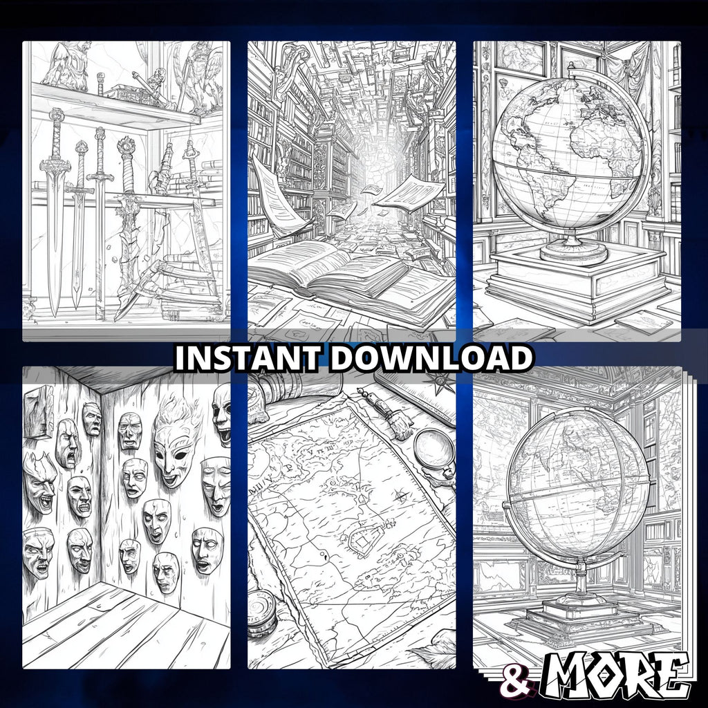 Mesuem Trapped Coloring Book Pages