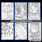 Mesuem Trapped Coloring Book Pages