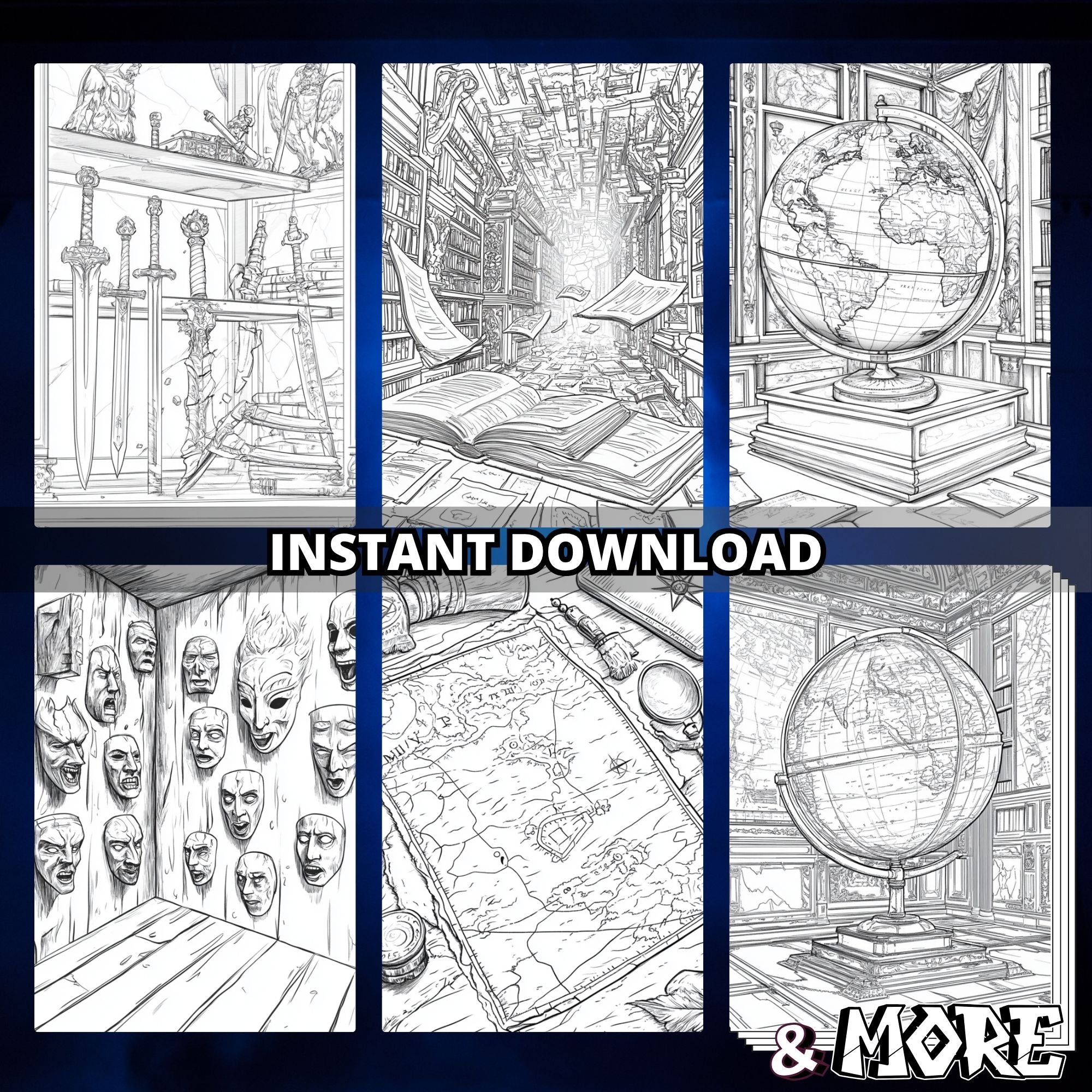 Mesuem Trapped Coloring Book Pages