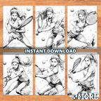 Squash Girl Coloring Pages