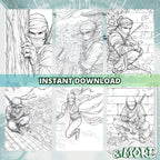 Worriers Of Shadow Coloring Book Pages