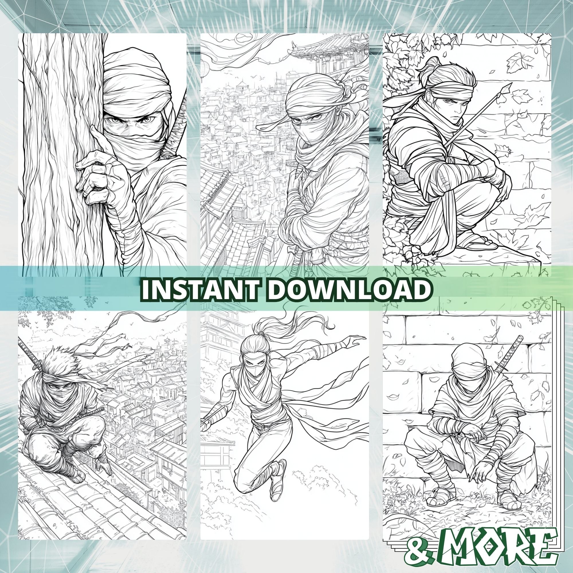 Worriers Of Shadow Coloring Book Pages