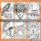 Enchantment Gothics Coloring Pages