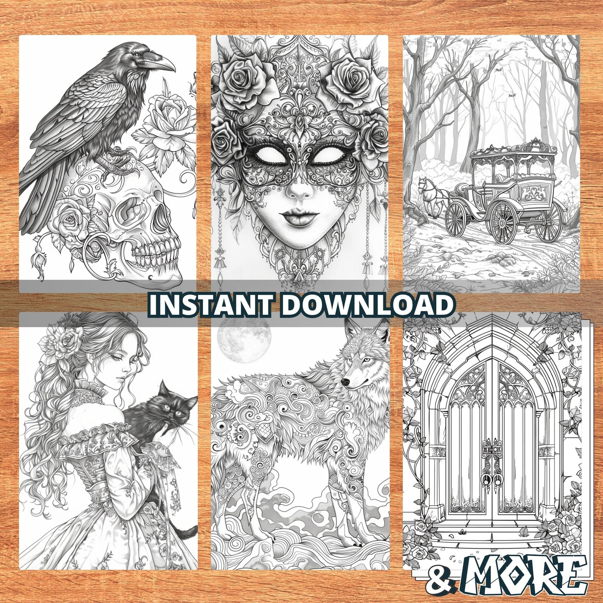 Enchantment Gothics Coloring Pages