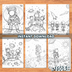 Journey To The Center Of Space Coloring Pages