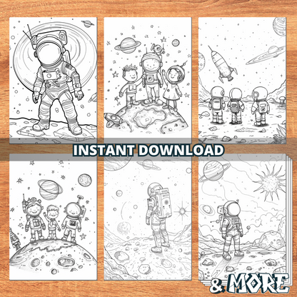 Journey To The Center Of Space Coloring Pages