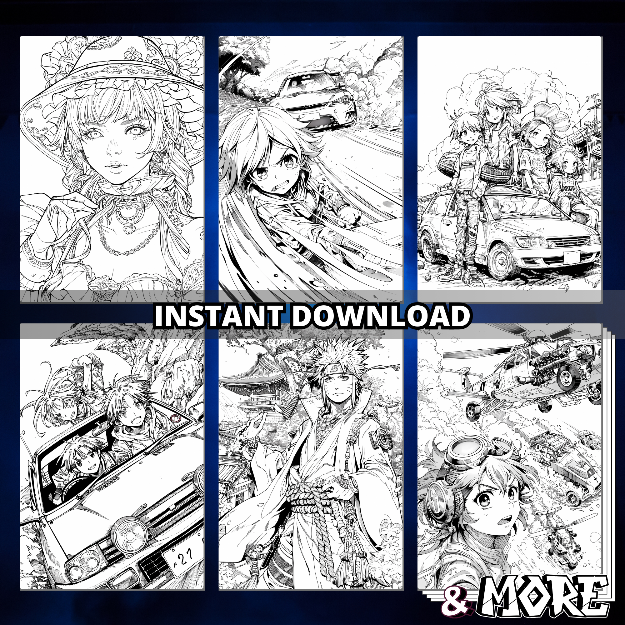 Anime Adults Coloring Pages