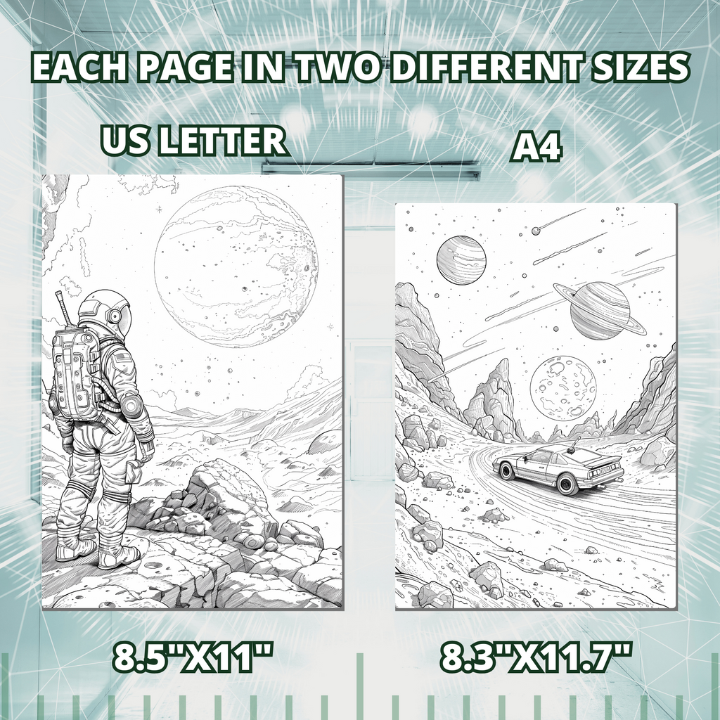 Moon Life Discovery Coloring Pages