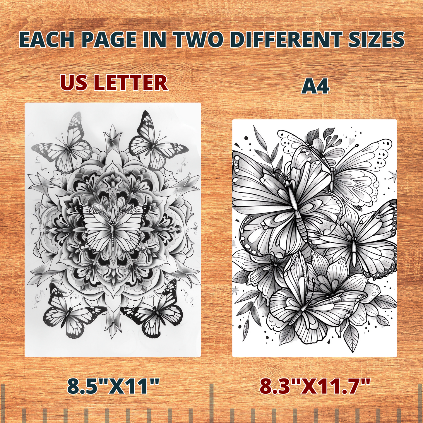 Rose's Beautiful Butterflies Coloring Pages