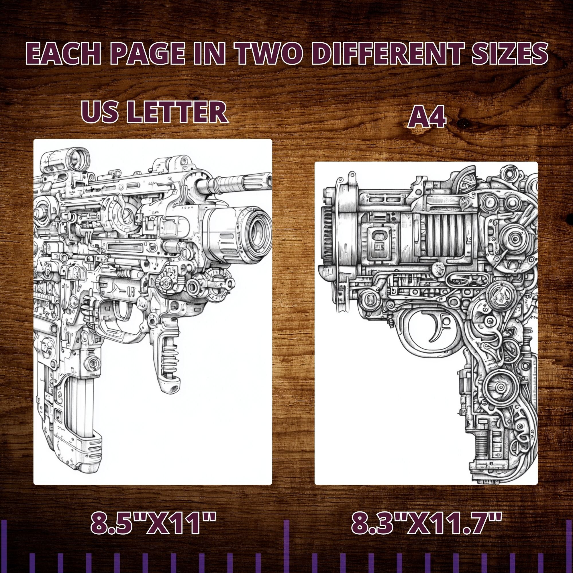 Fantasy Heavy Weapons Coloring Pages