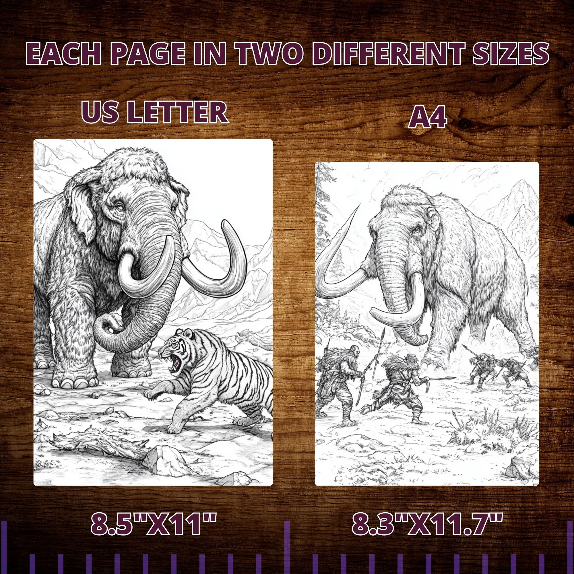 Age Of Mammoth Coloring Pages