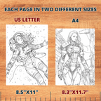 Girlie Heroes Coloring Pages