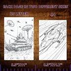 Futuristic Tanks Coloring Pages