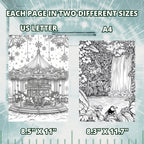 Kids' Beautiful Worlds Coloring Book Pages