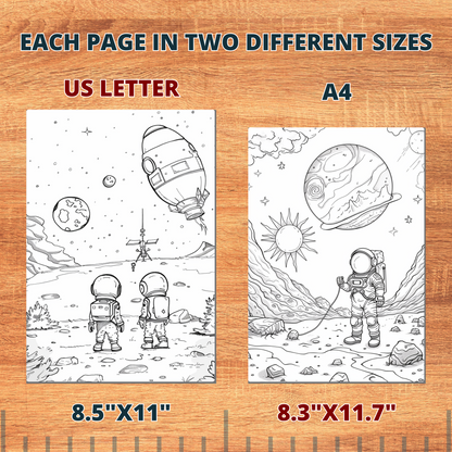 Journey To The Center Of Space Coloring Pages