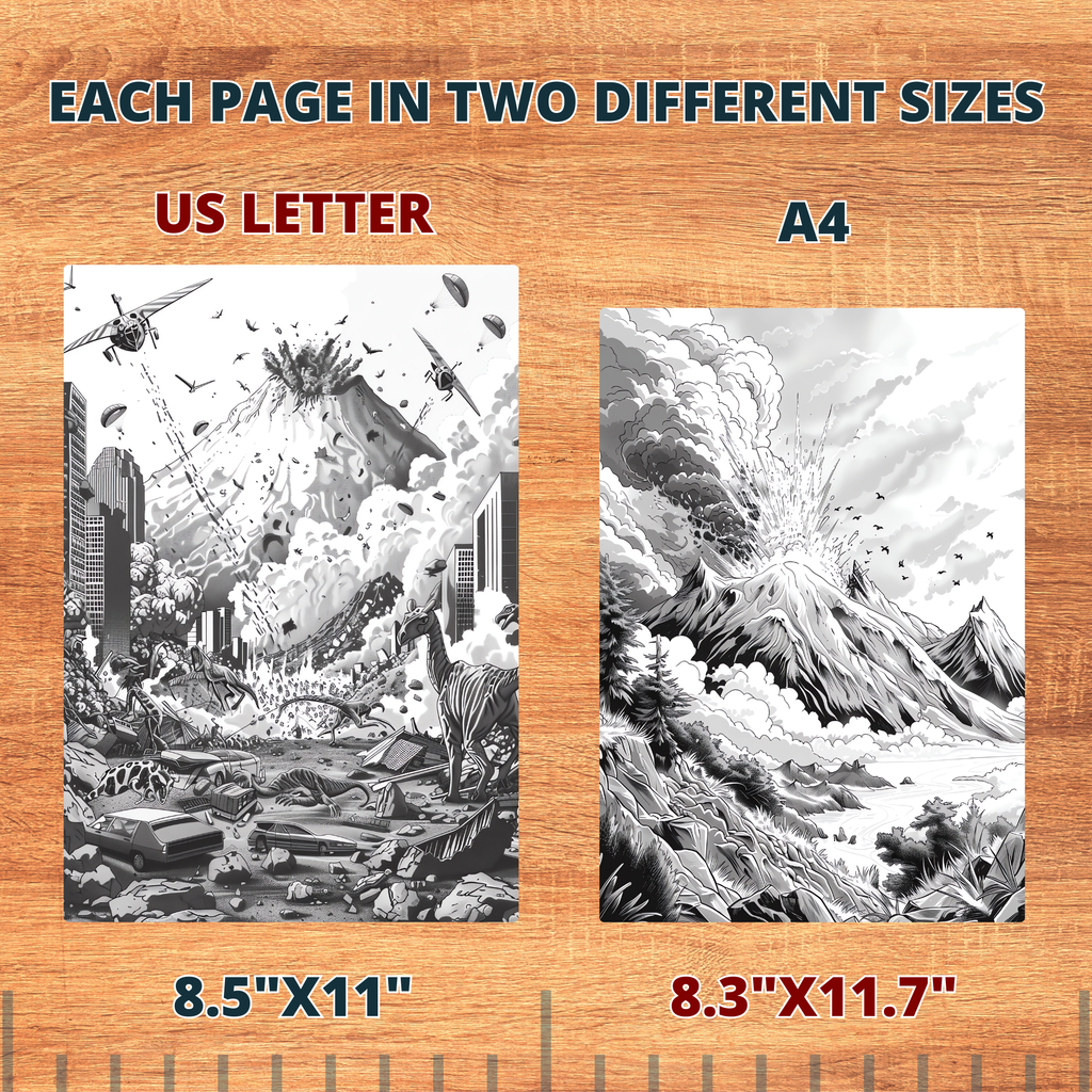 The Great Mountains' Volcanoes Coloring Pages