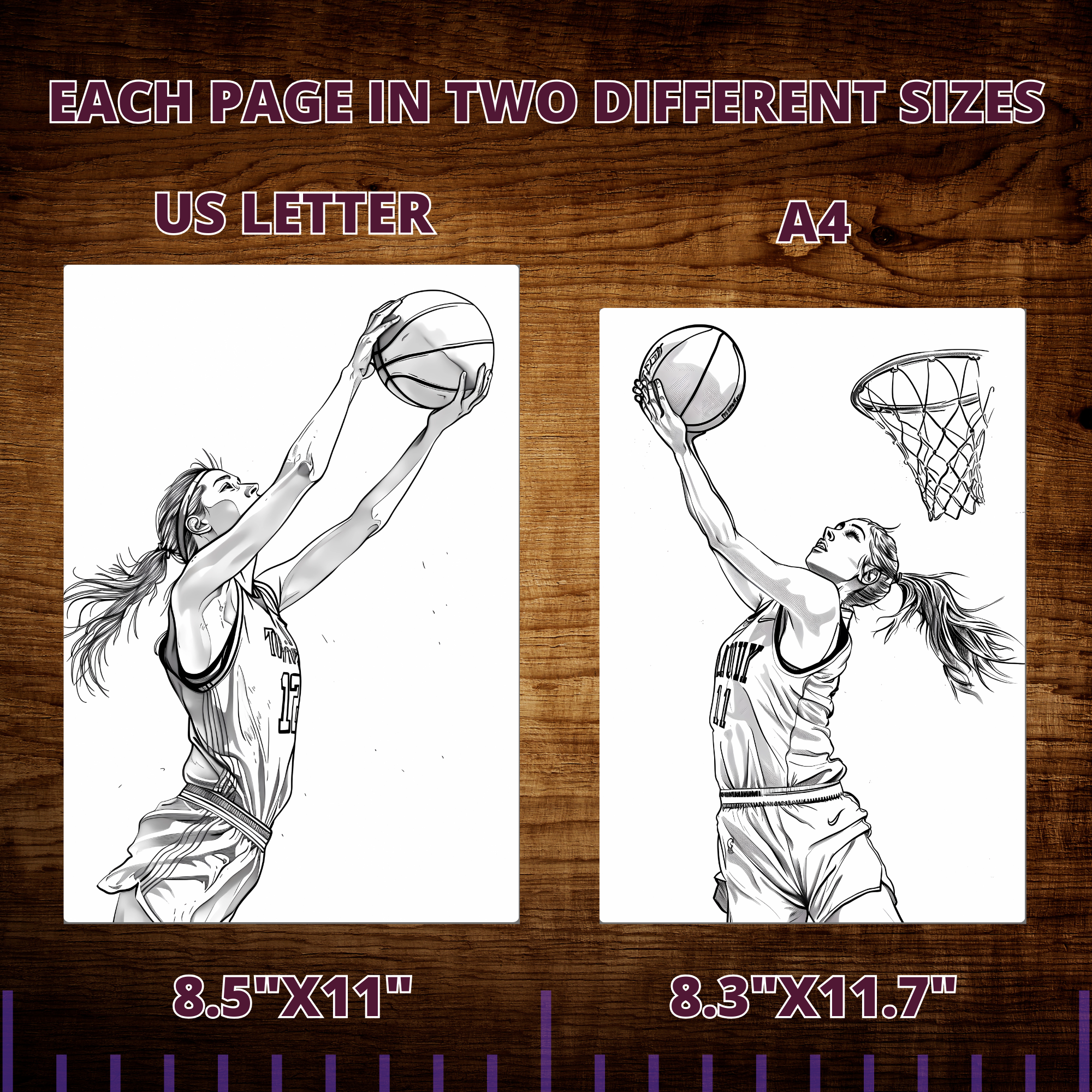 Basketball Girl Coloring Pages