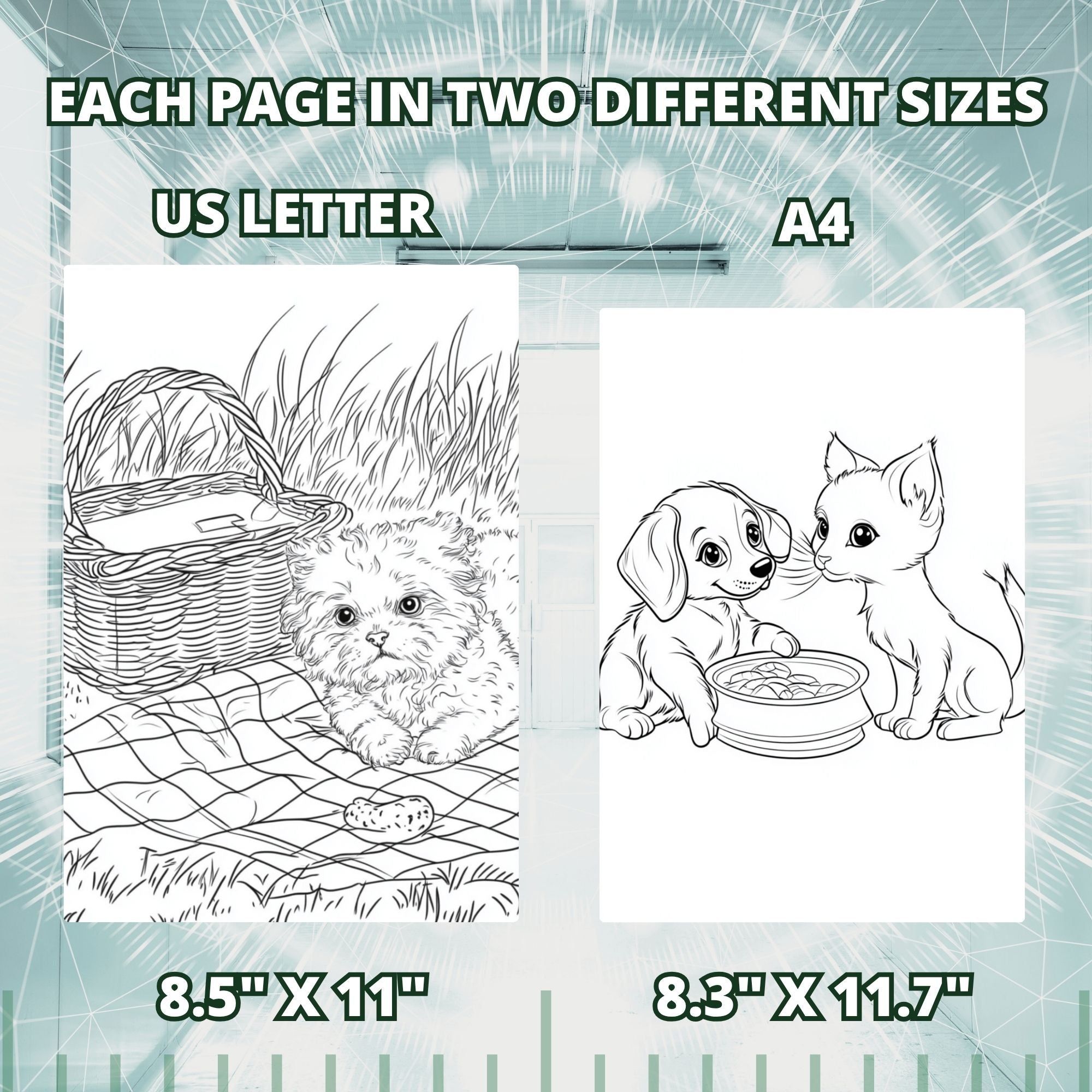 Puppies & Pussies Coloring Book Pages