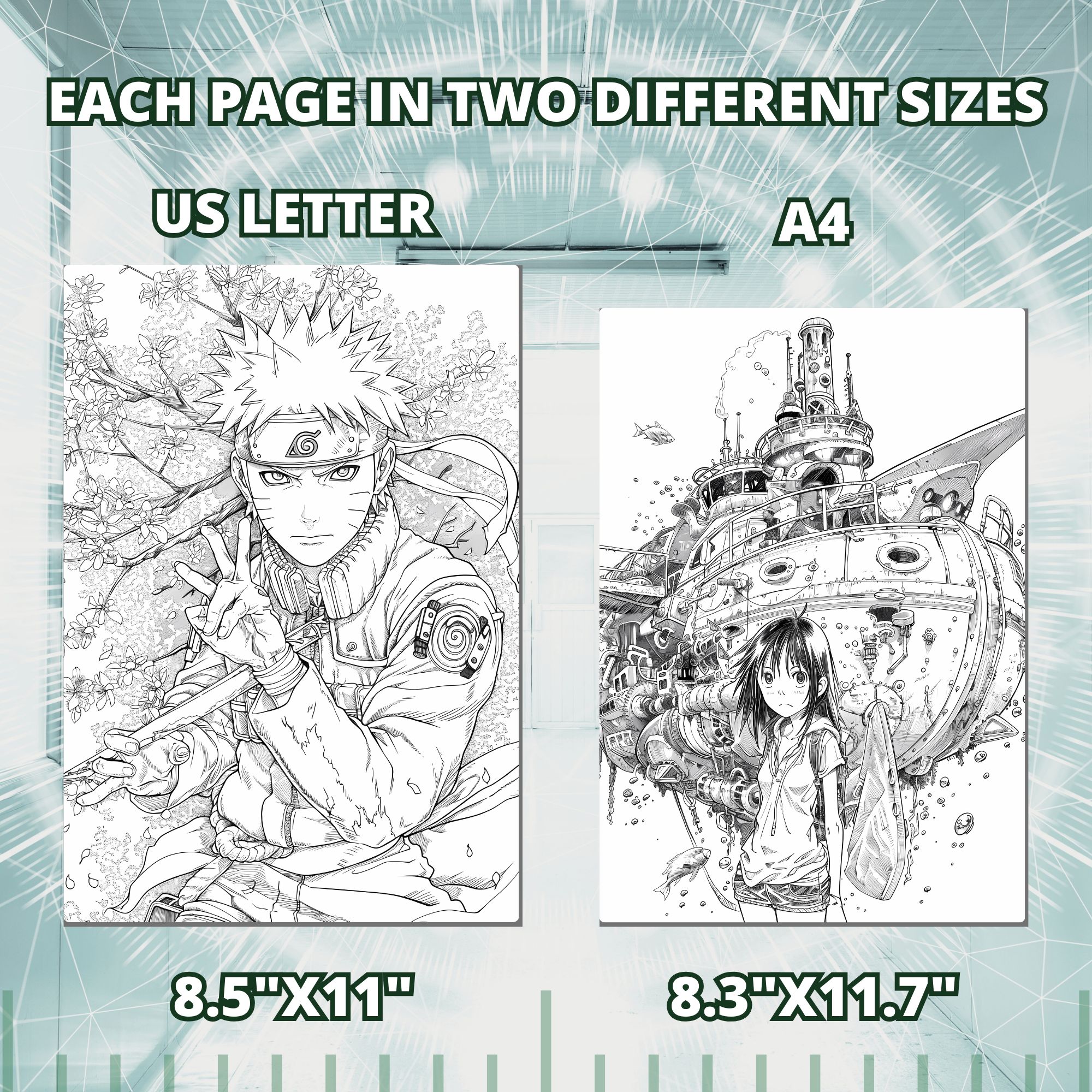 Anime Adventures' Guys Coloring Pages