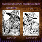 Wicked Witches Coloring Book Pages