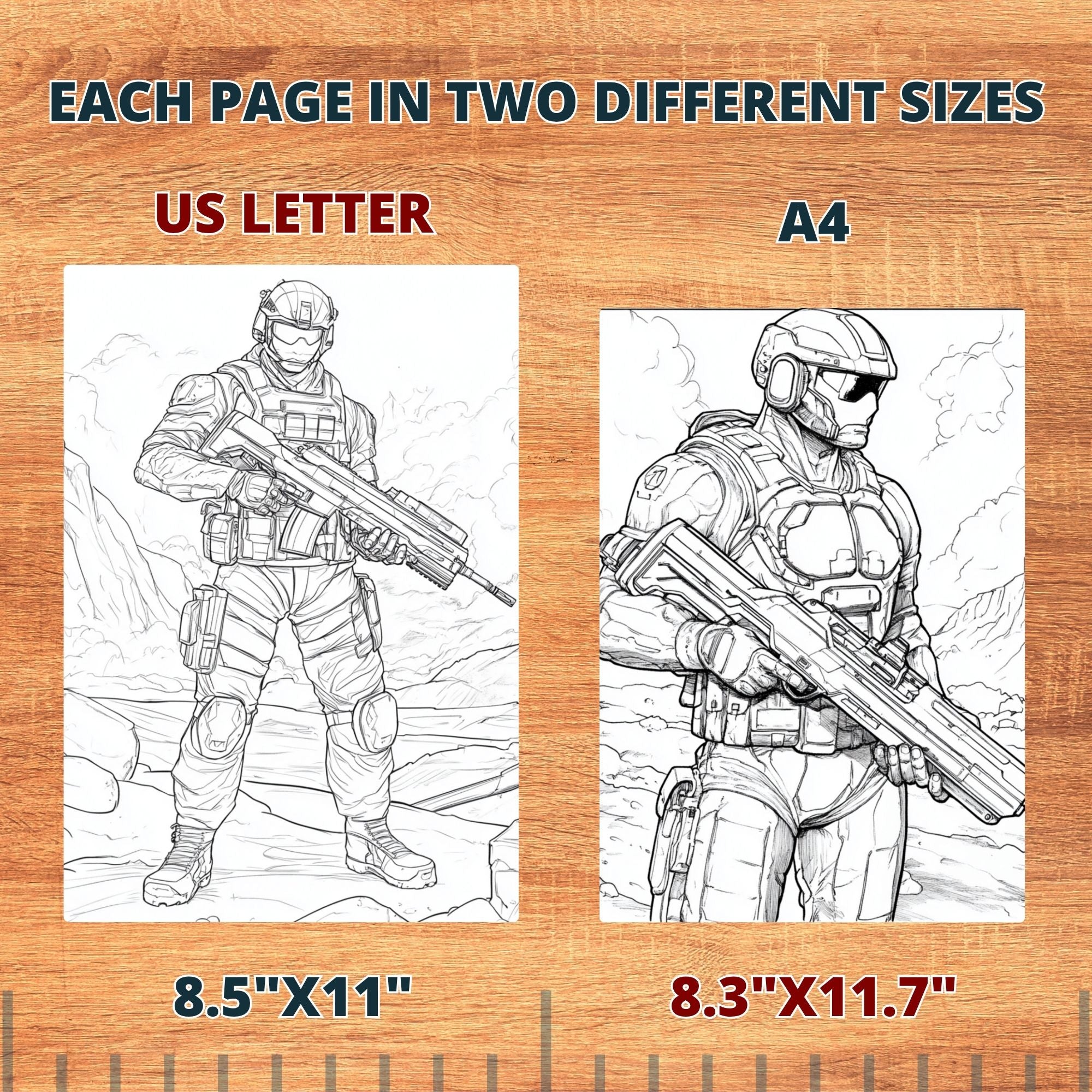 Commandos Guy Coloring Pages