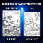 Little Footsteps (Gnomes) Coloring Book Pages