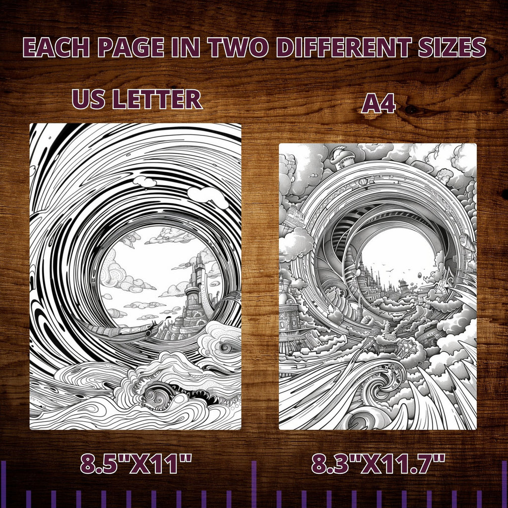 Time Travel Portals Coloring Pages