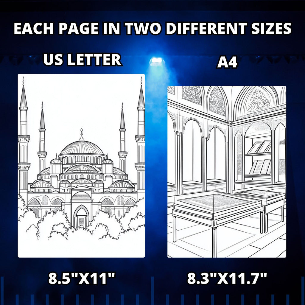 Islamic Art Coloring Book Pages