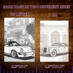 Classic Cars In Cities Coloring Pages