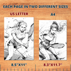 Squash Girl Coloring Pages