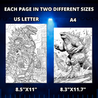 Armoured Giant Animals Coloring Pages