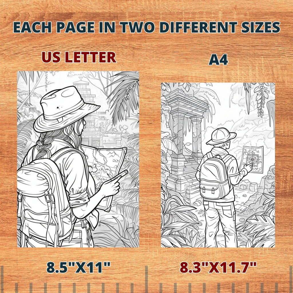 Finding Treasures Coloring Pages