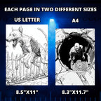 Zombies Unleaashed Coloring Book Pages