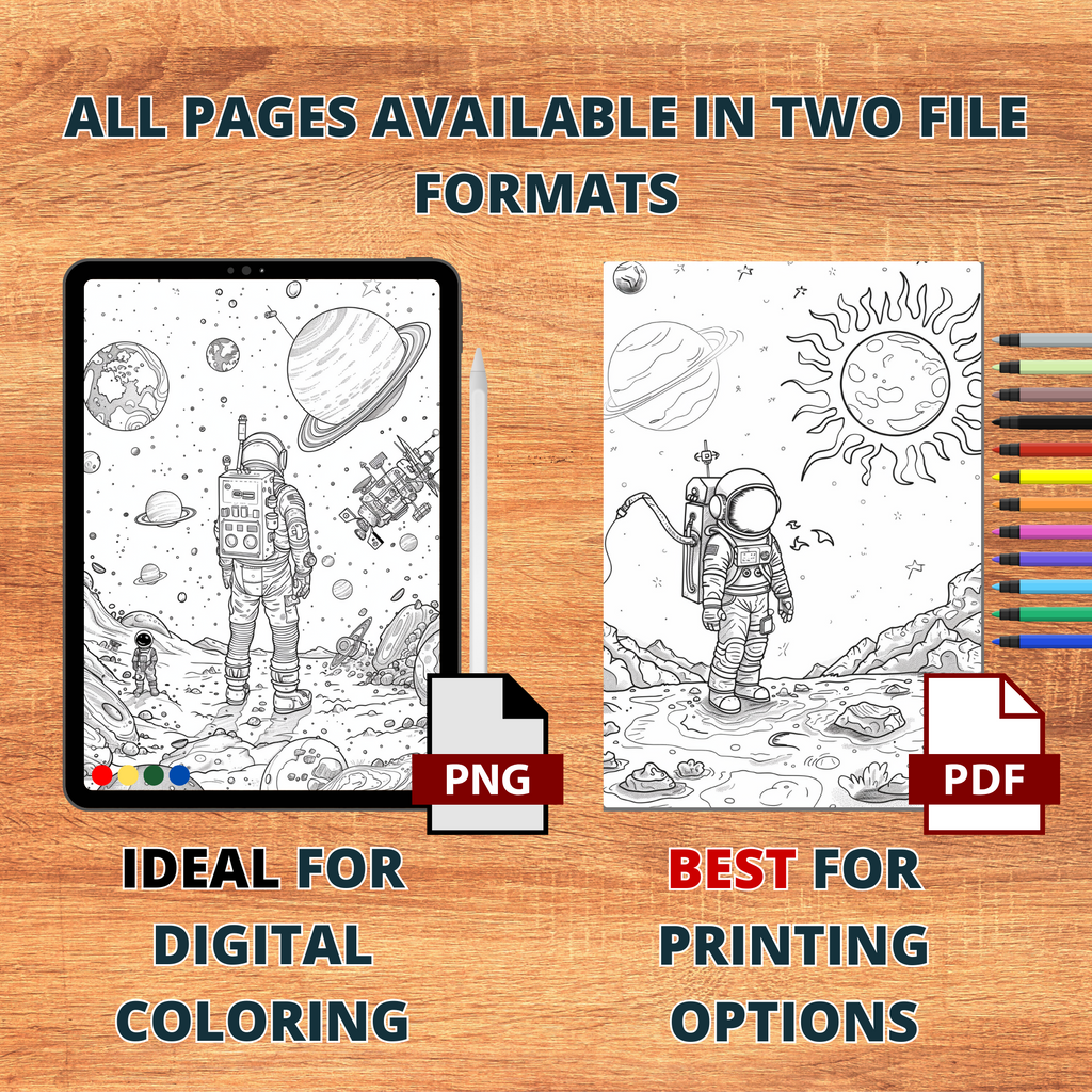 Journey To The Center Of Space Coloring Pages