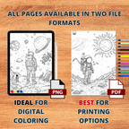 Journey To The Center Of Space Coloring Pages