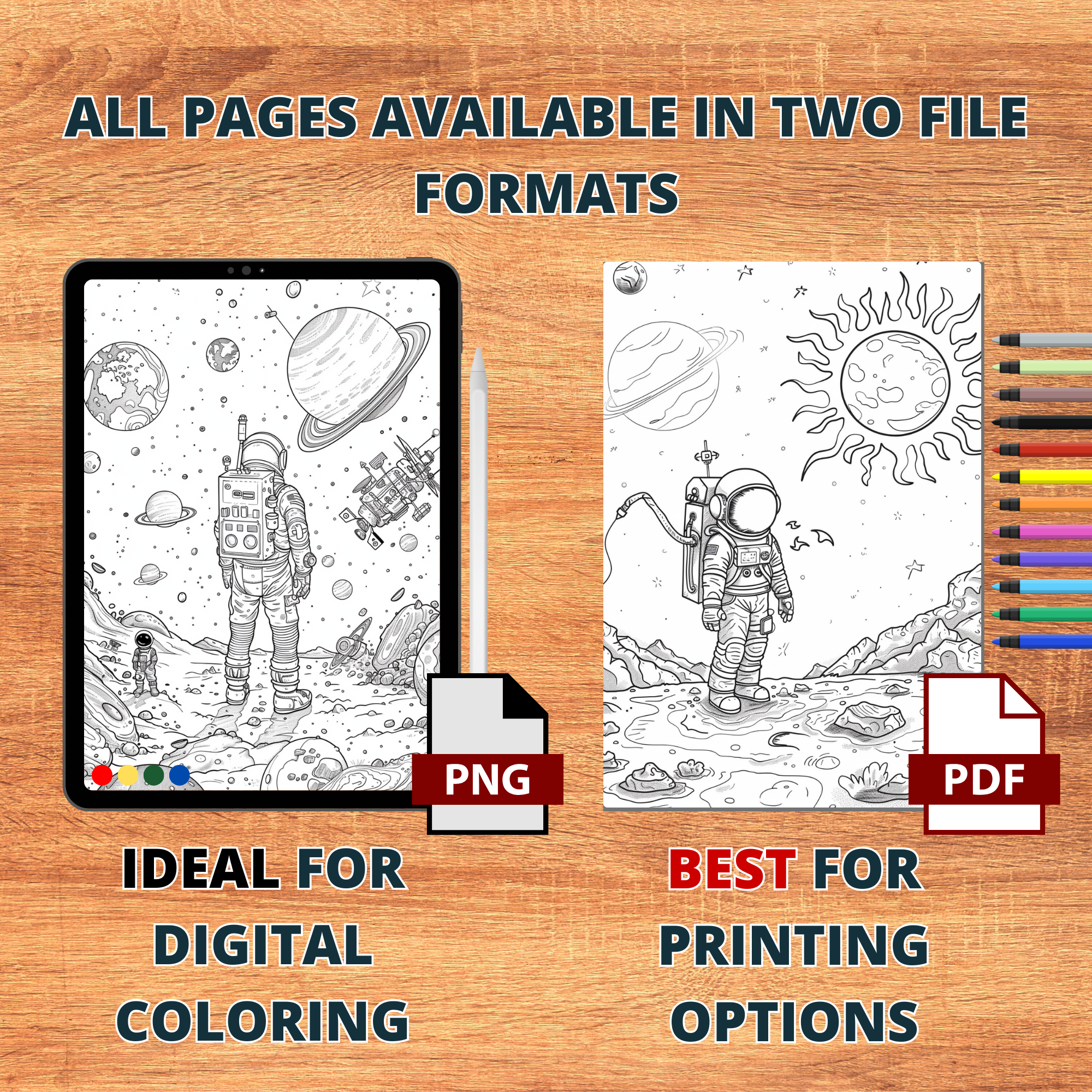 Journey To The Center Of Space Coloring Pages