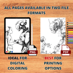 Futuristic Roboverse Coloring Pages