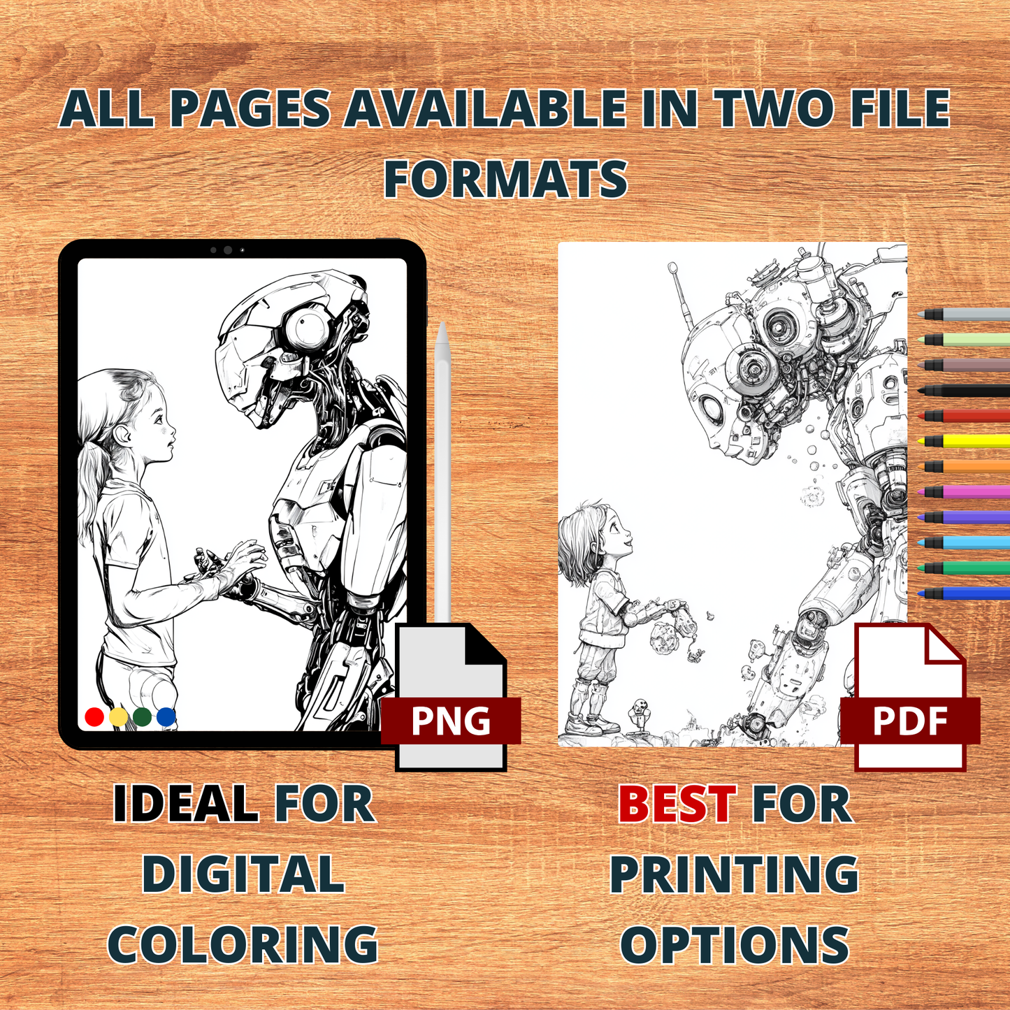 Futuristic Roboverse Coloring Pages