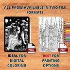 Enchantment Gothics Coloring Pages